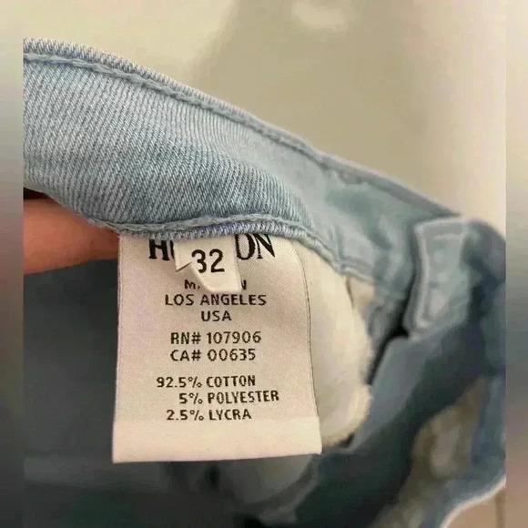 Hudson Light Wash Luna Cropped Super Skinny Silver Sequined Jeans Womens Size 32 - Picture 7 of 9